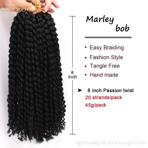Vigorous dropship synthetic pre stretched braiding women hair wig long fashion cheap wig braided crochet marley extensions hair